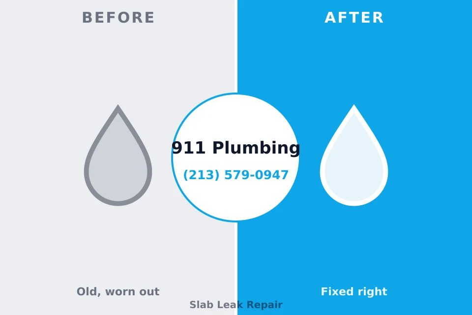 Before and after: plumbing repair El Paso, TX